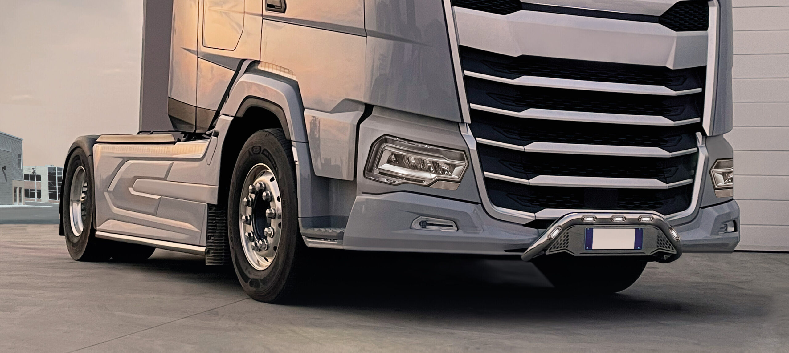 Barra portatarga, 5 fori - compatibile per Daf XF (06/21>) - Daf XG (06/21>) - Daf XG+ (06/21>) - immagine 2