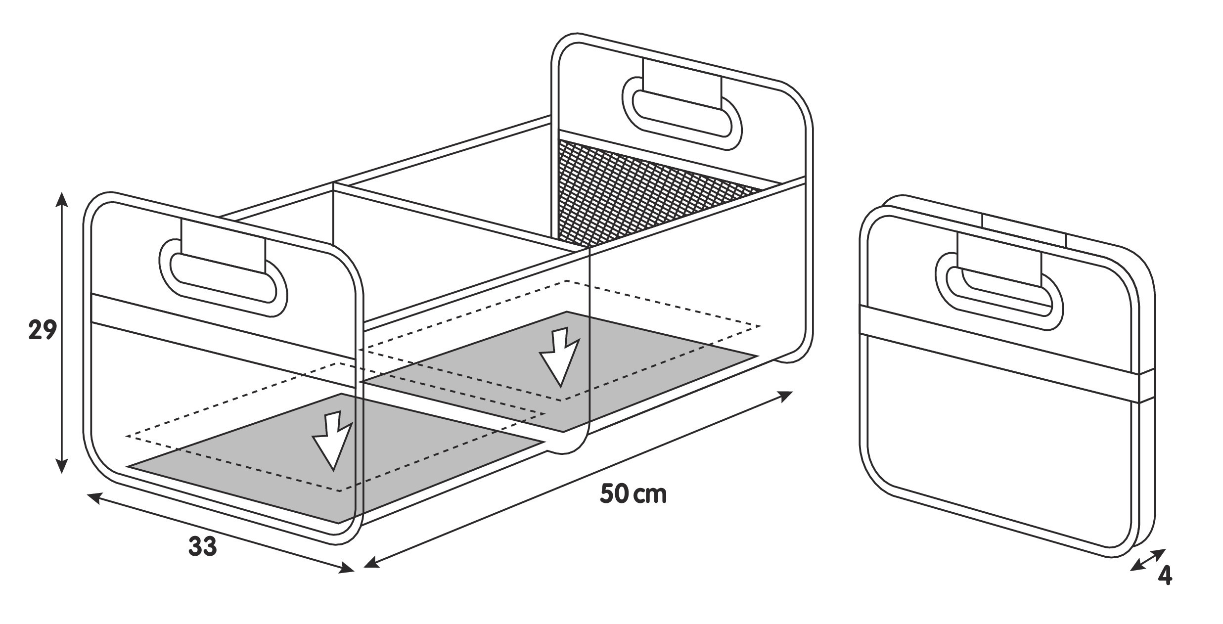 Shop & Store, organizer baule pieghevole - L - immagine 9