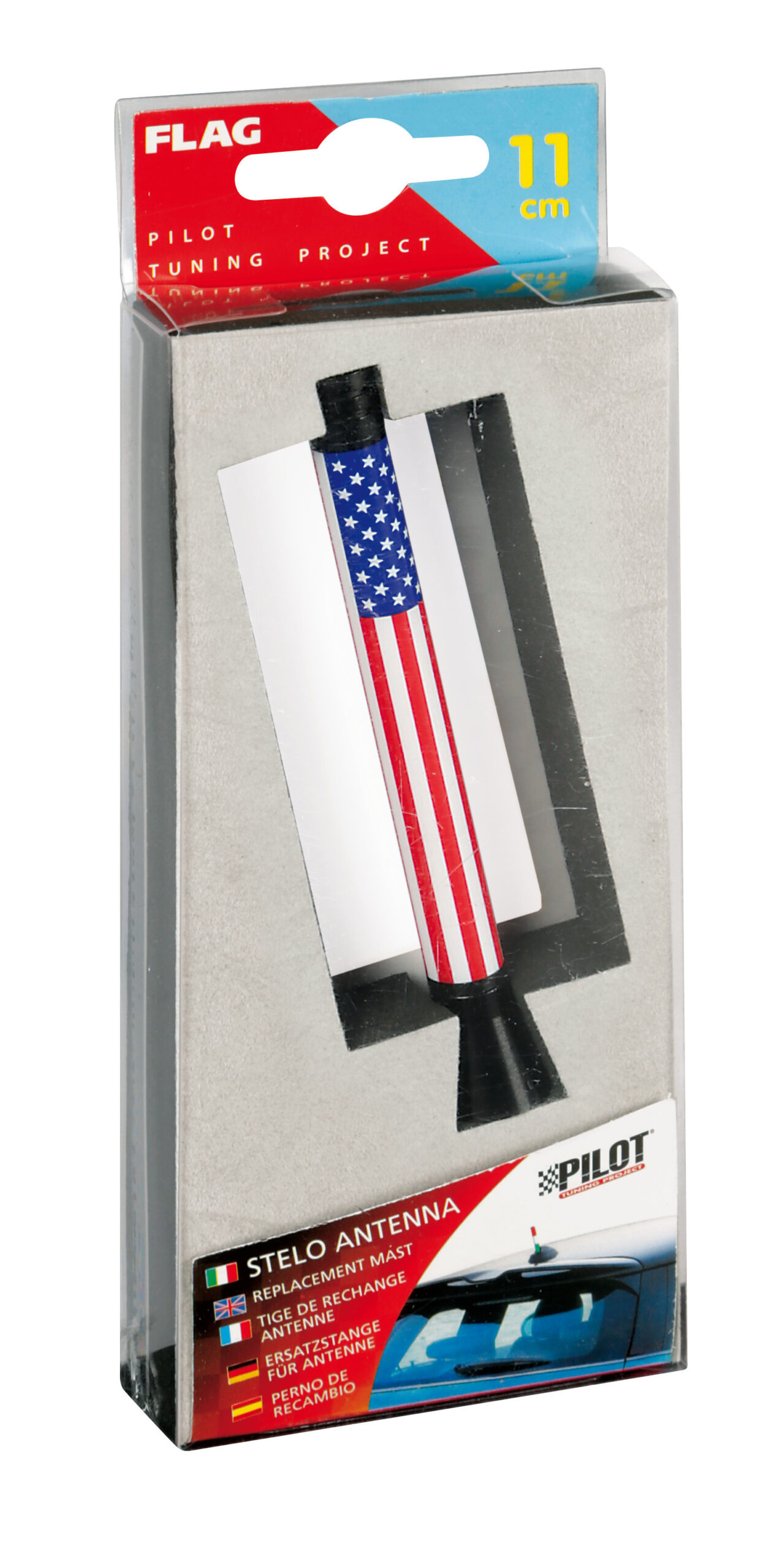 Flag, stelo antenna - 11 cm - USA - immagine 2