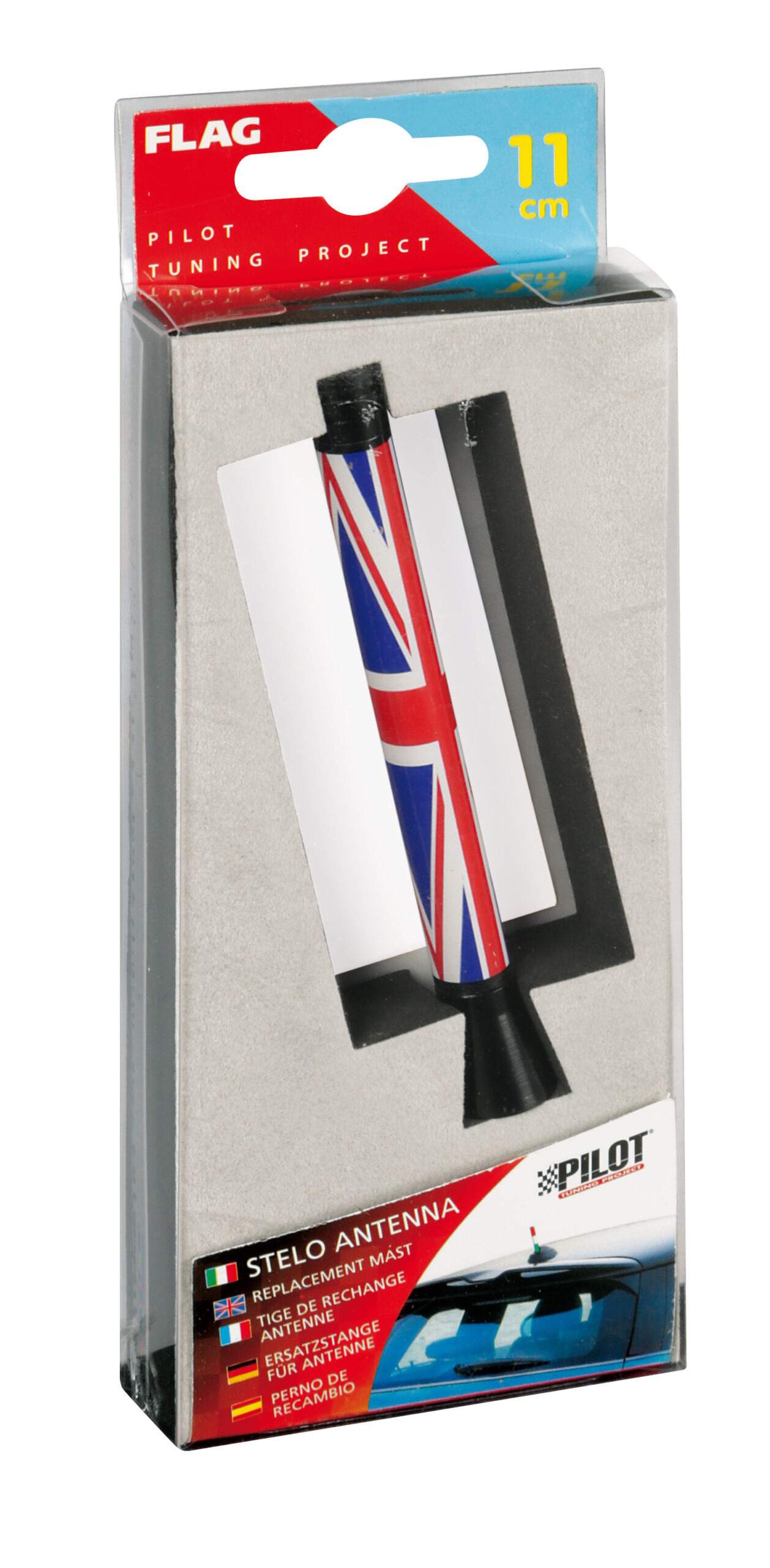 Flag, stelo antenna - 11 cm - UK - immagine 2