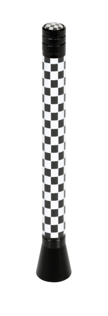 Flag, stelo antenna - 11 cm - Chequered