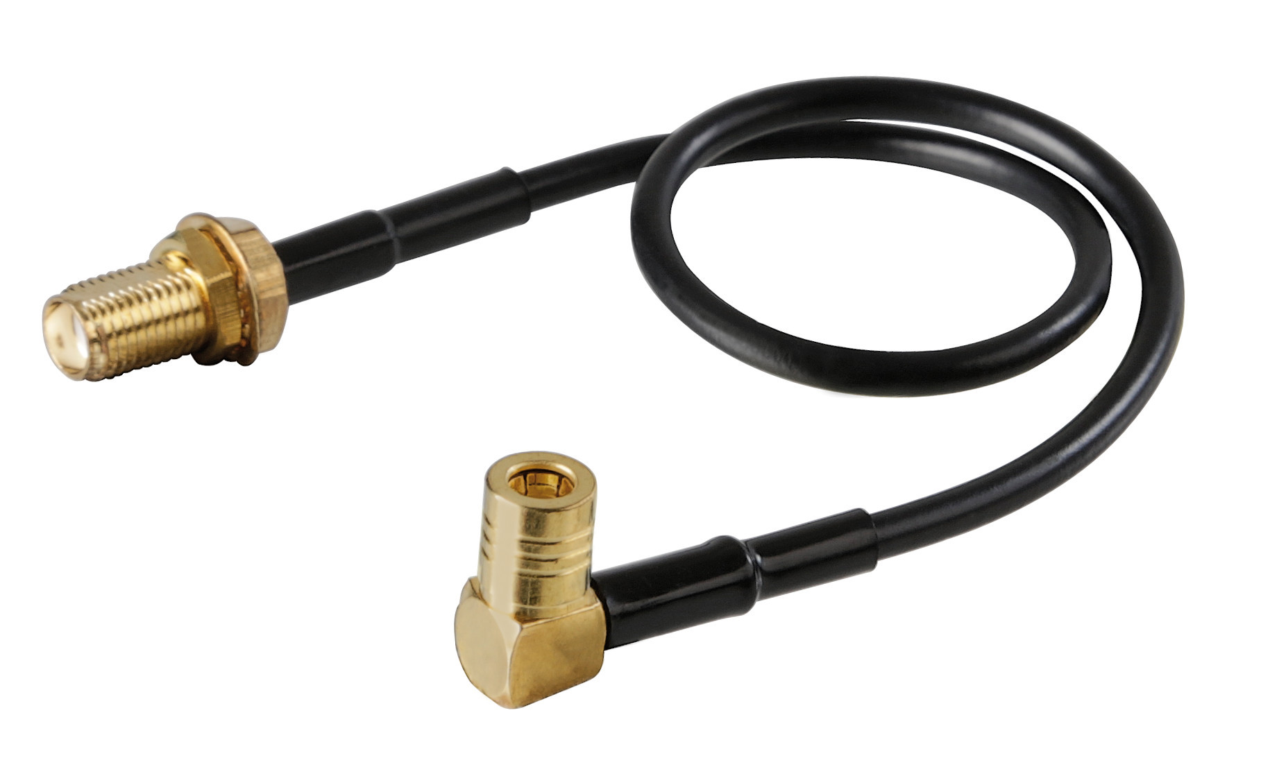 Adattatore antenna SMB 90° femmina>Sma femmina - 19 cm