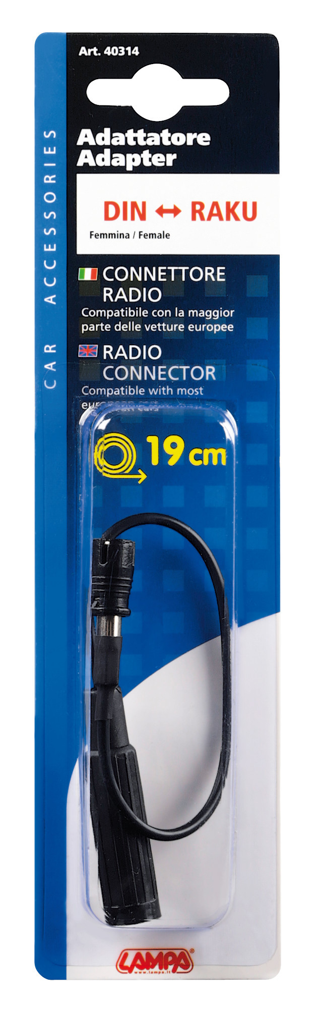 Adattatore antenna DIN femmina>RAKU - 19 cm - immagine 2