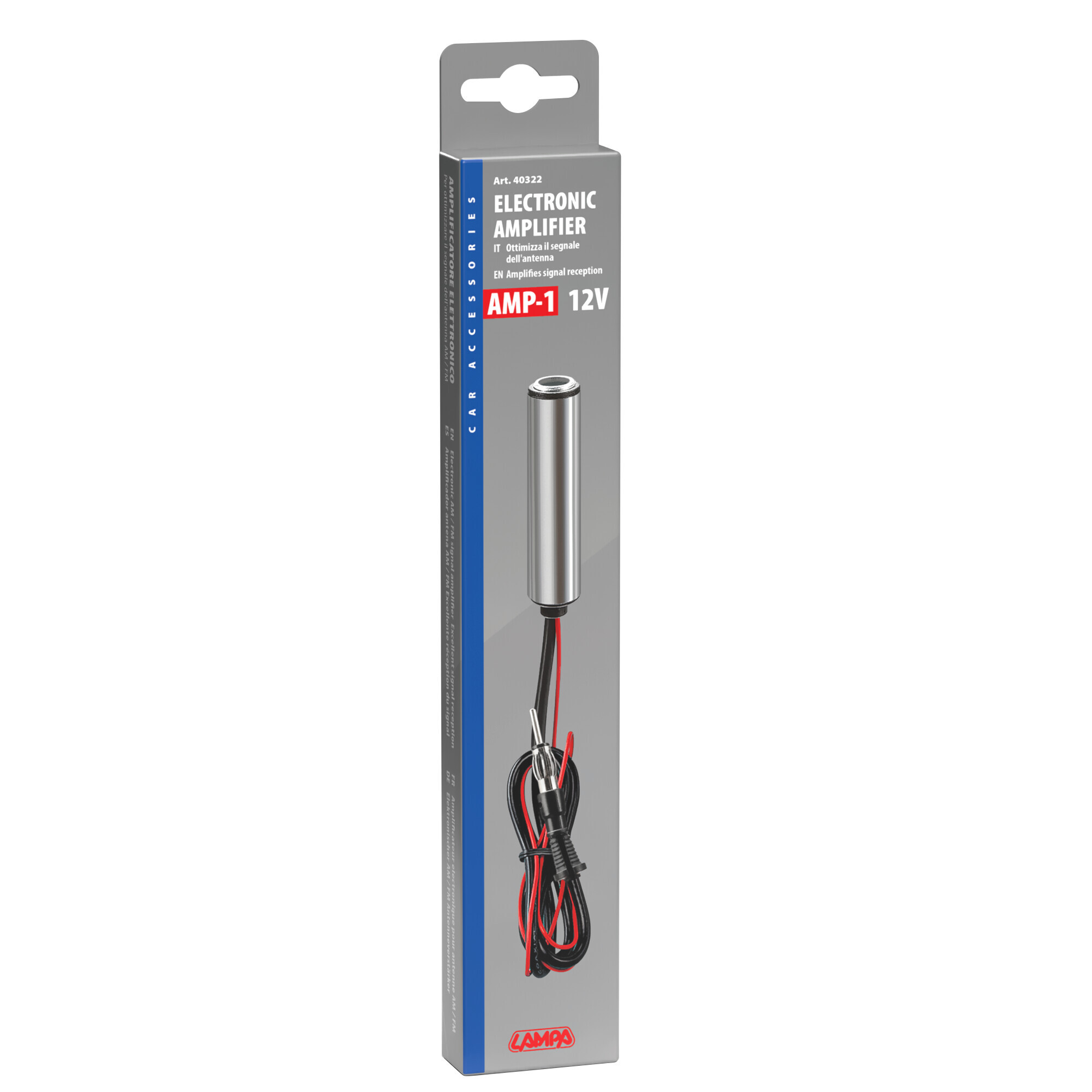 Amplificatore per antenna DIN femmina>DIN maschio - 35 cm - immagine 2