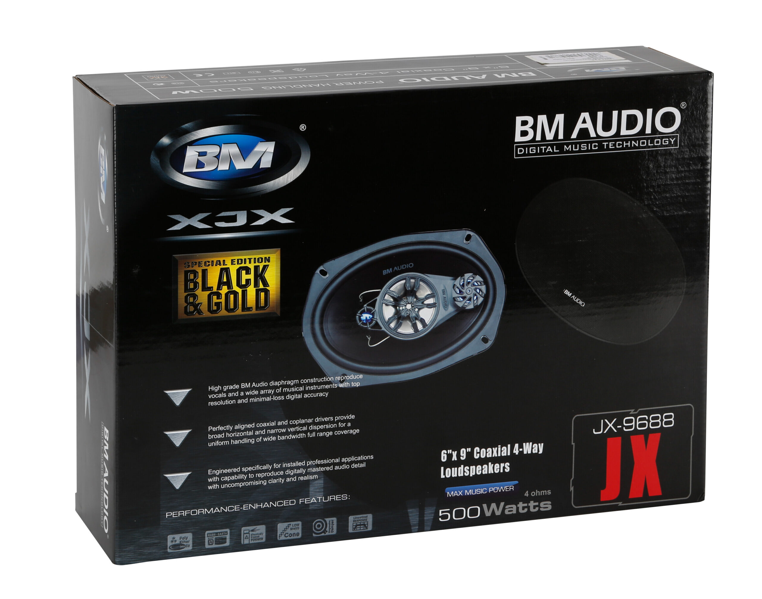 JX-9688 - 160x225 mm - 500W - Altoparlanti - 2 pz - immagine 6