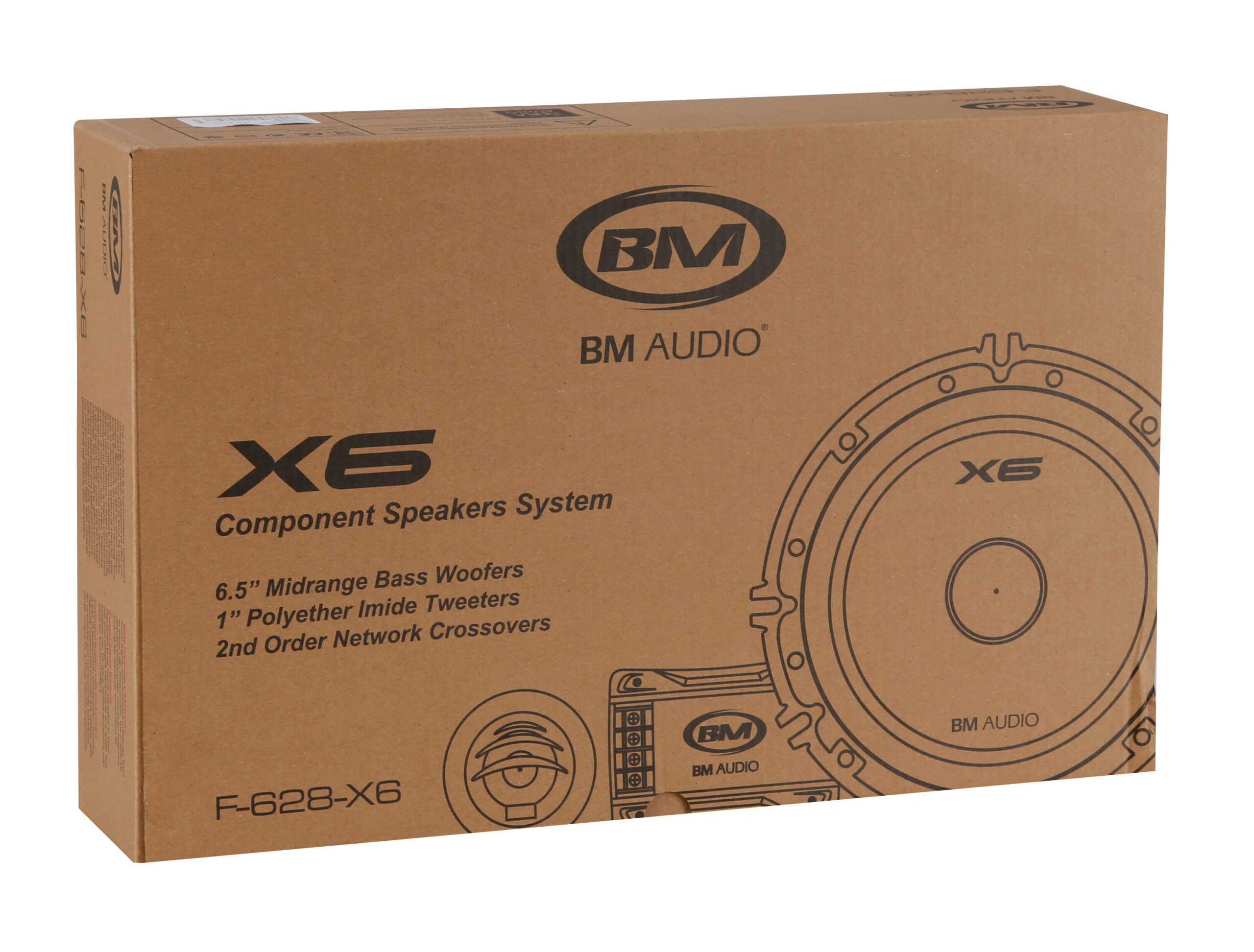 F-628-X6 - Ø 166 mm - 260W - Kit Altoparlanti - 6 pz - immagine 6