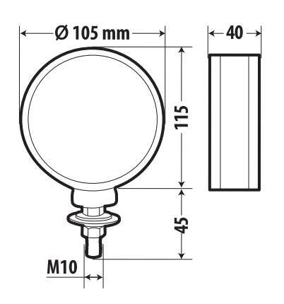Loki-Star, luce decorativa, doppia funzione - 54 Led - 12/24V - Rosso/Arancio - immagine 13