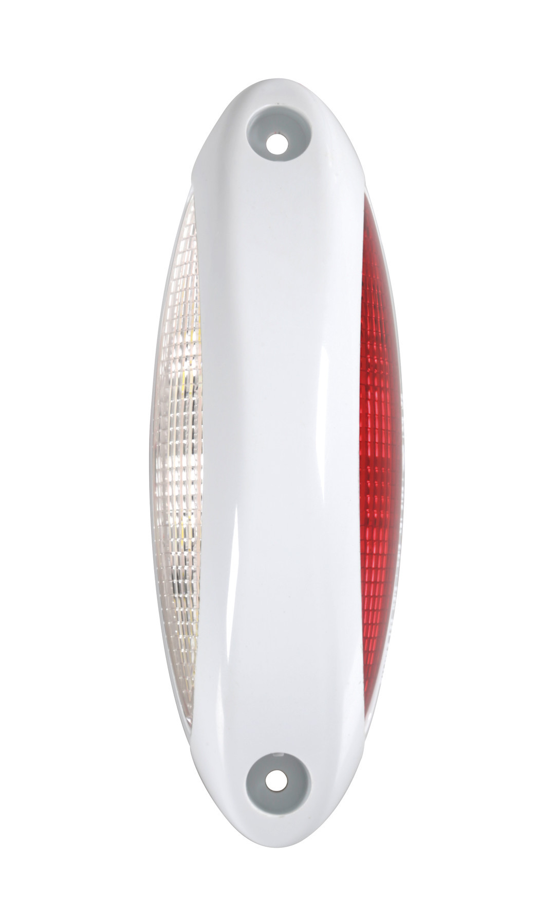 Luce ingombro - 4 Led - 12/24V - Bianco/Rosso - Scocca bianco 1 Luce ingombro - 4 Led - 12/24V - Bianco/Rosso - Scocca bianco