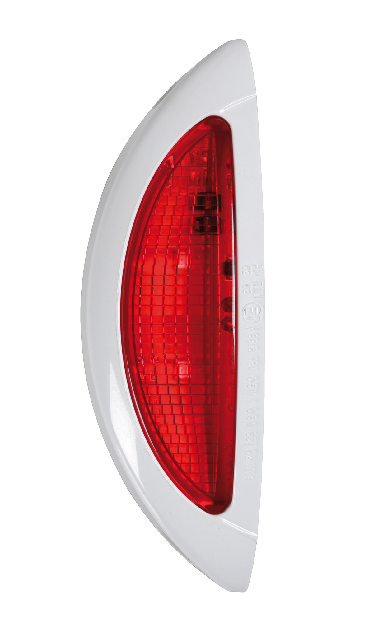 Luce ingombro - 4 Led - 12/24V - Bianco/Rosso - Scocca bianco 2 Luce ingombro - 4 Led - 12/24V - Bianco/Rosso - Scocca bianco - immagine 2