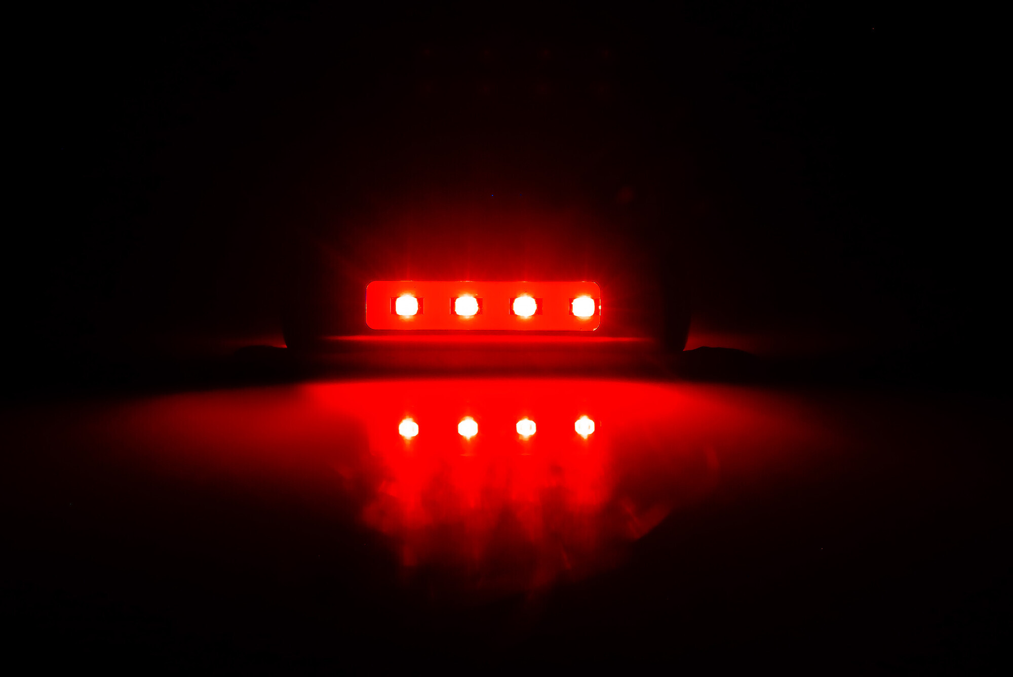 Luce decorativa - 4 Led - 12/24V - Rosso - immagine 3