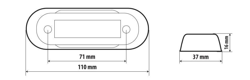 Luce decorativa - 4 Led - 12/24V - Verde - immagine 2