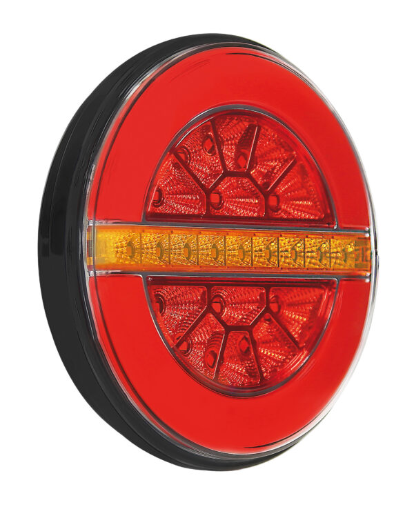 Dynamic O-Led, Fanale retronebbia, 3 funzioni, 12/24V - Destro