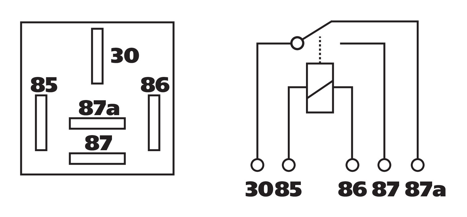 Relè universale 24V - 40A - 5 contatti - immagine 3