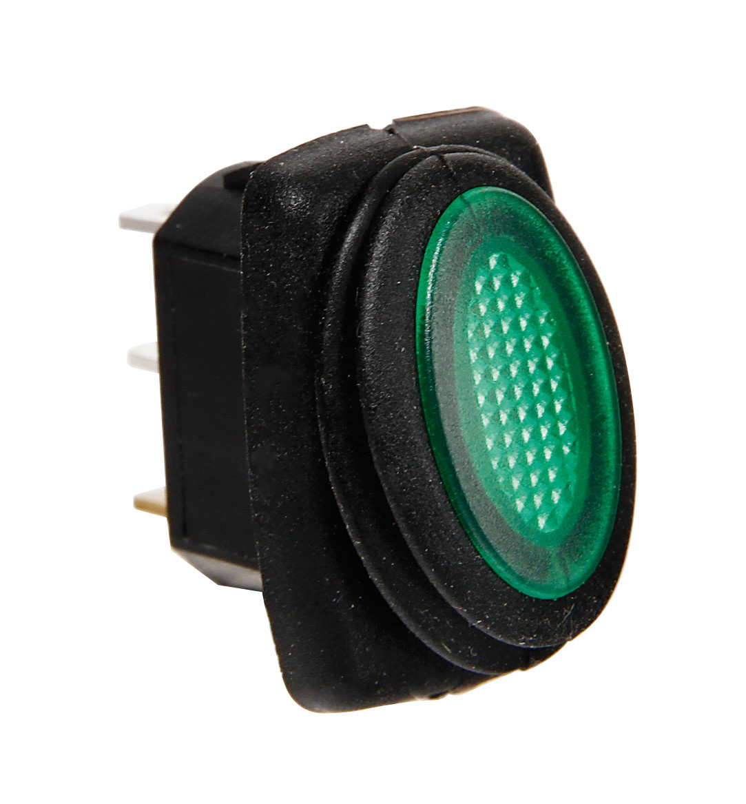 Micro interruttore impermeabile con spia a Led - 12/24V - Verde