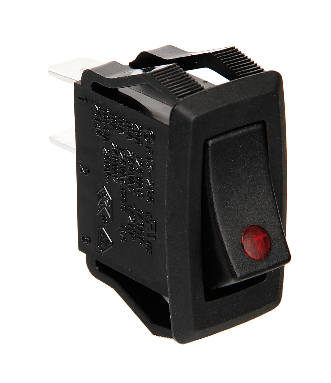 Micro interruttore con spia a Led - 12/24V - Rosso