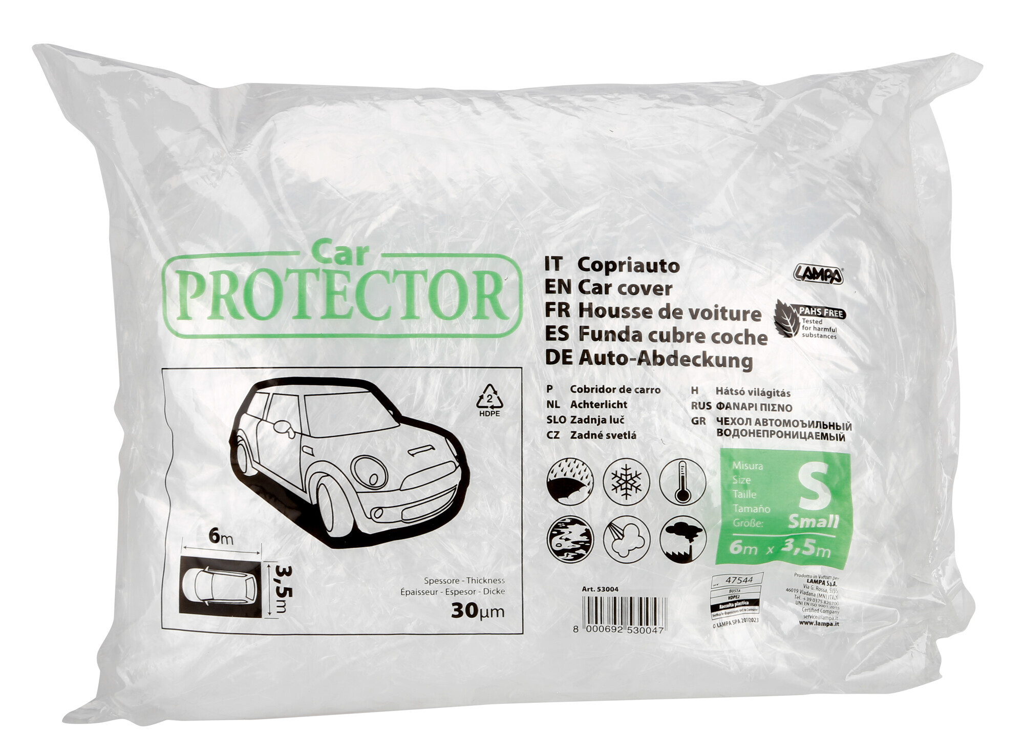 Protezione copriauto in PE - S - 6x3,5 m