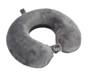 Memory-Wrap, cuscino per collo in memory foam da viaggio - Grigio