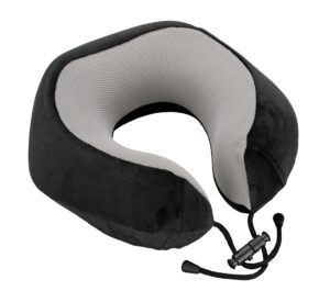Neck-Luxe, cuscino per collo ergonomico da viaggio - Nero