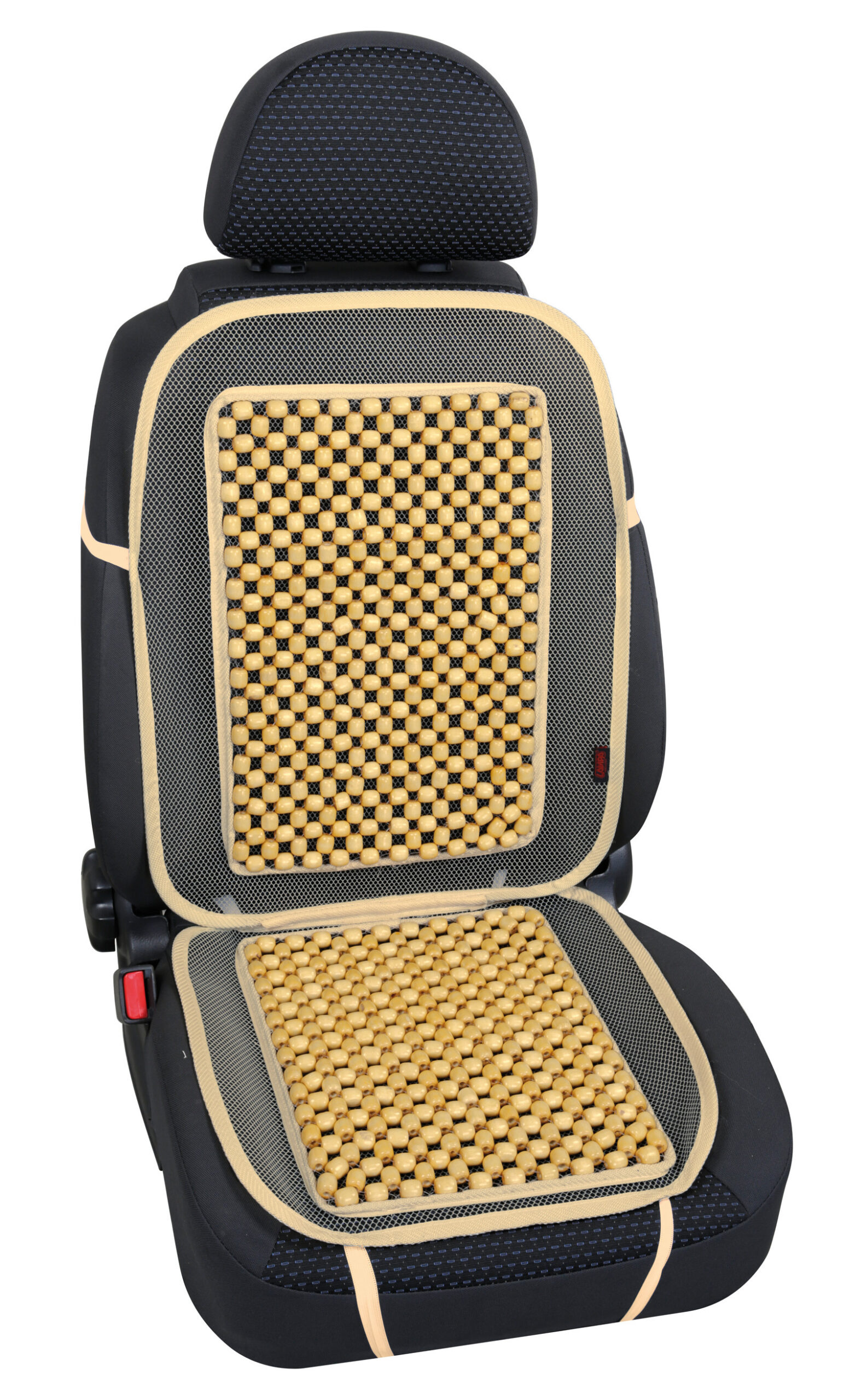 Evoluzione, schienale in palline di legno - Avorio 1 Evoluzione, schienale in palline di legno - Avorio