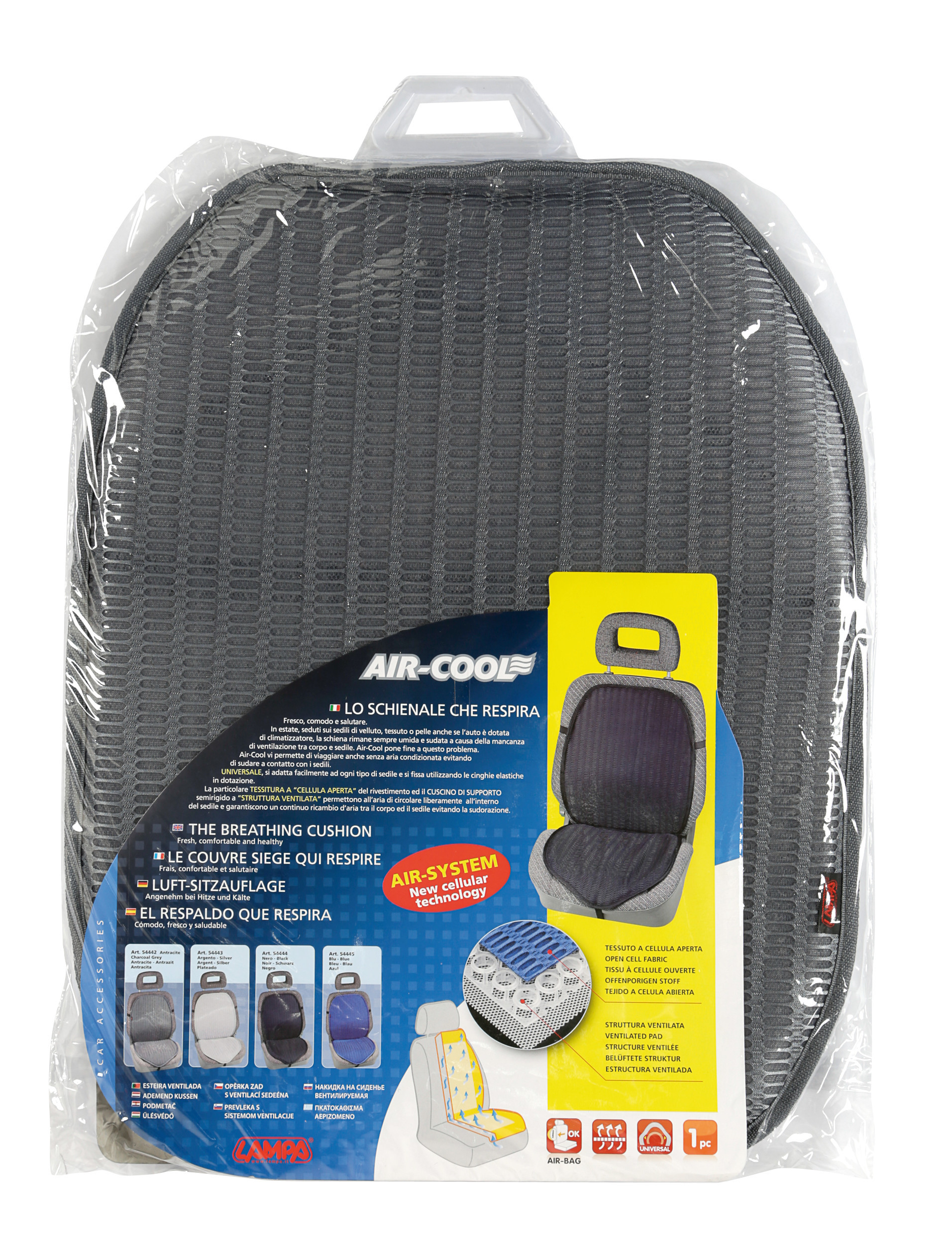 Air-Cool, Lo schienale che respira - Antracite 2 Air-Cool, Lo schienale che respira - Antracite - immagine 2