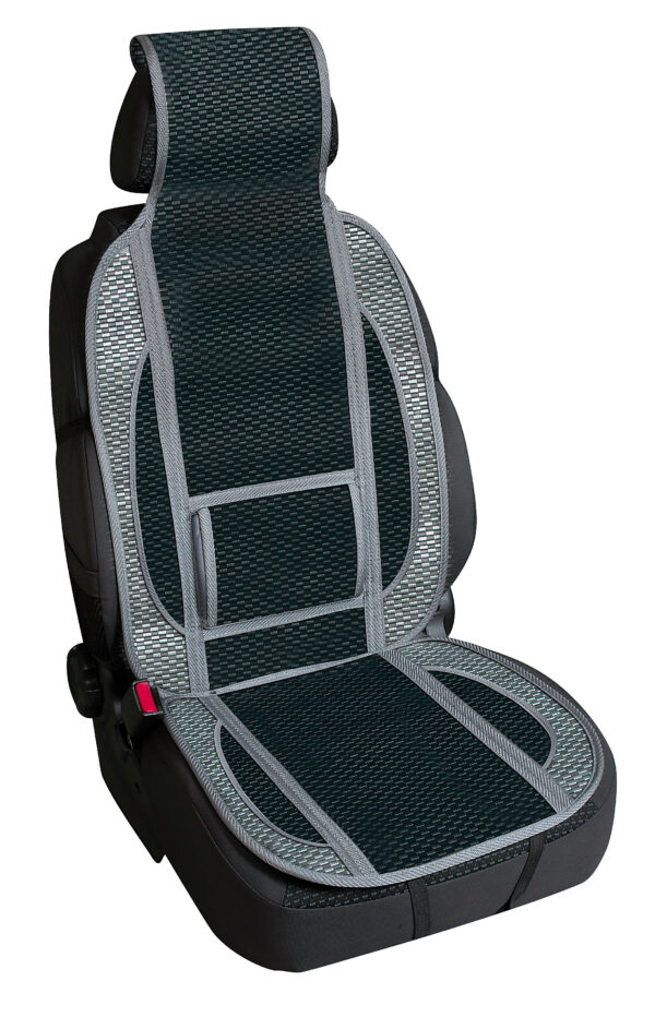 Fresco-Sport, schienale estivo in fibra naturale di bambù - Nero