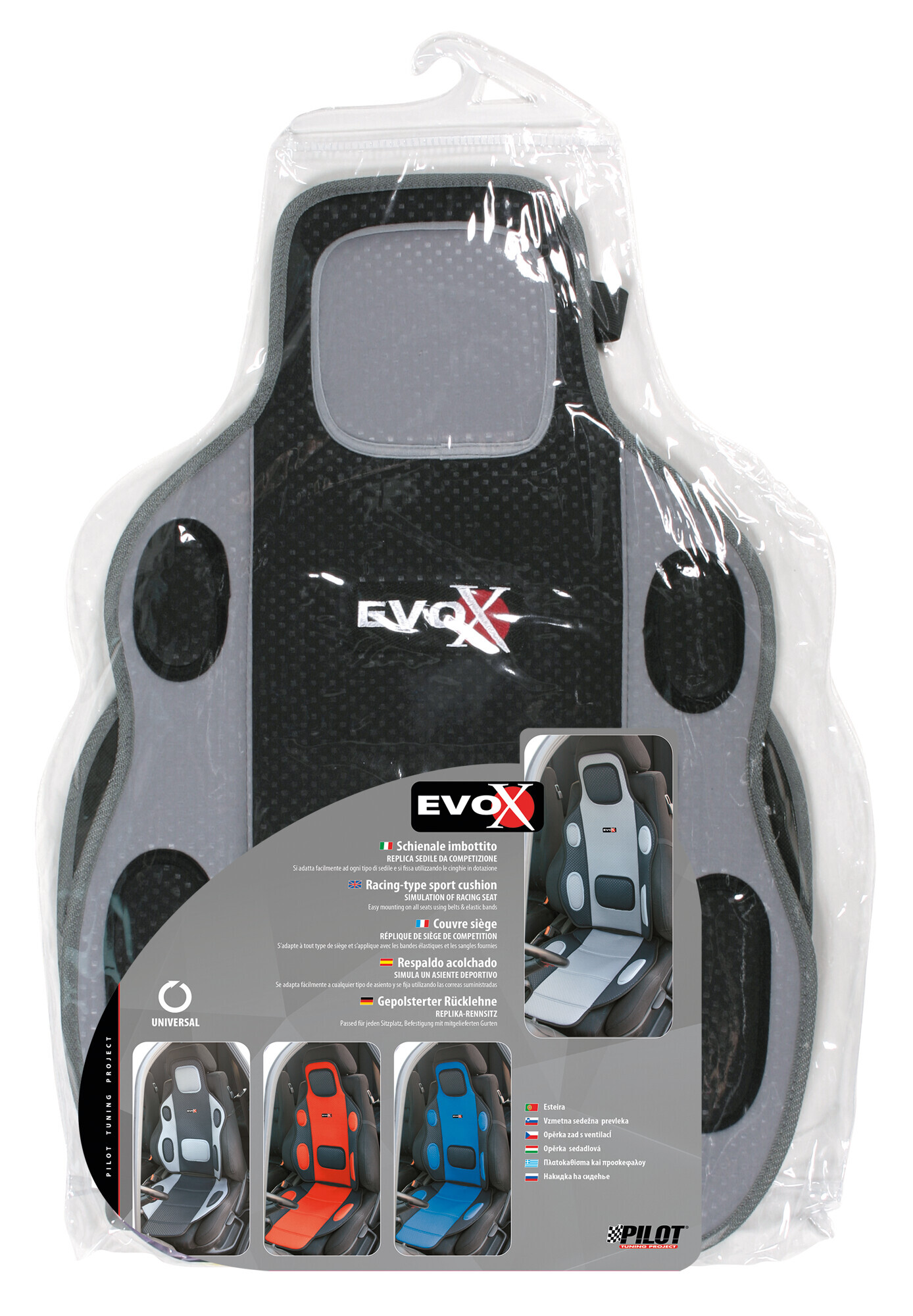 Evox, schienale imbottito - Nero - immagine 2