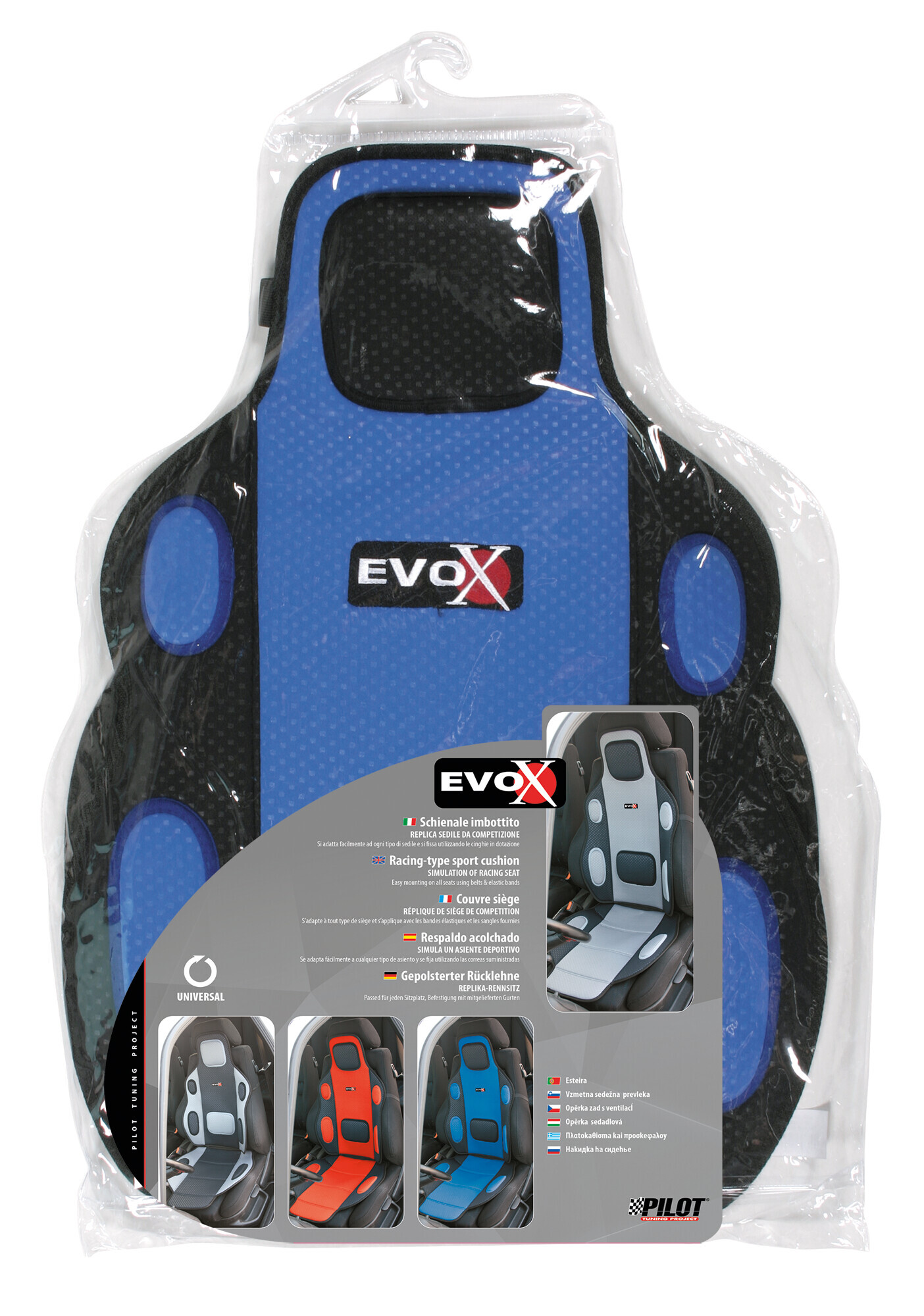 Evox, schienale imbottito - Blu - immagine 2