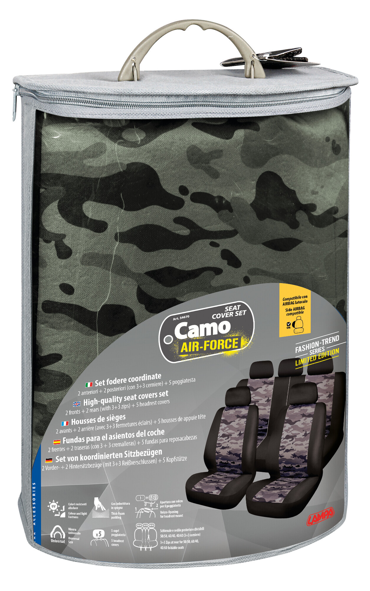 Camo Air-Force, set fodere coordinate - immagine 3