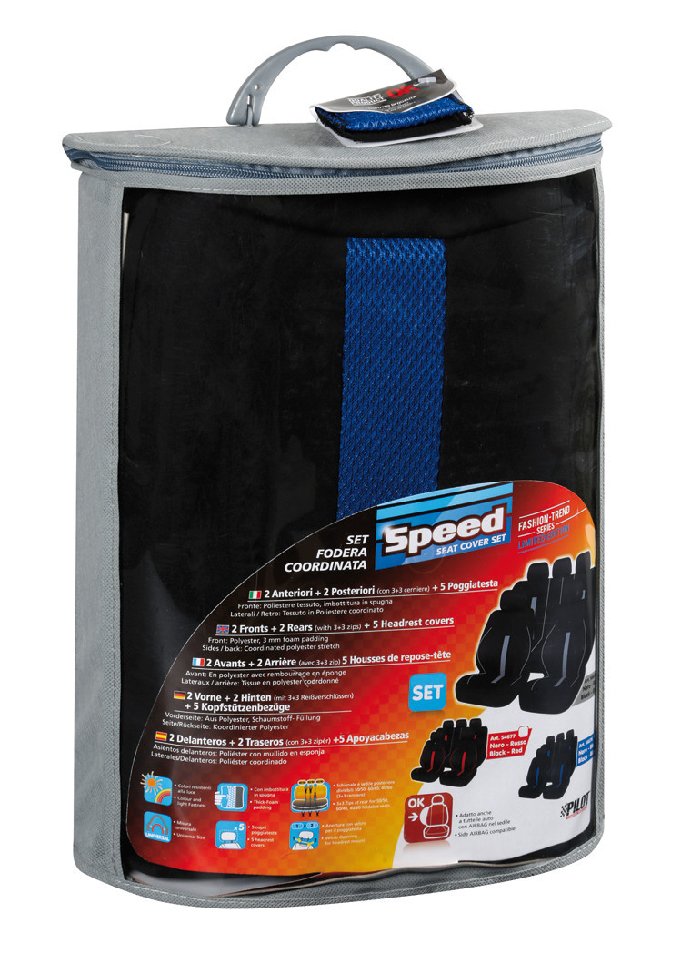 Speed, set fodere coordinate - Nero/Blu - immagine 3