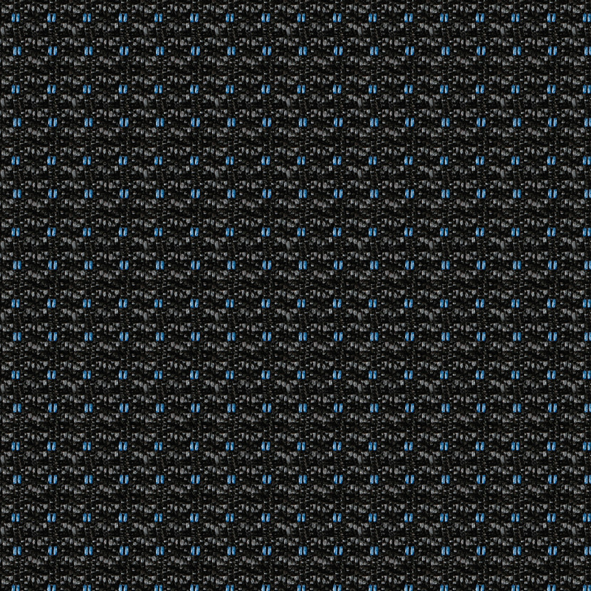 Dots-2, set fodere per furgone con avvolgicintura - Nero/Blu - immagine 2