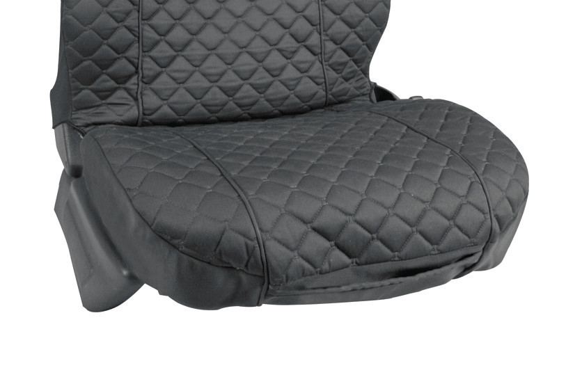 Ziga, coppia coprisedili anteriori in cotone, universali - Antracite - immagine 2