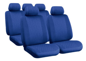 Glamur, set fodere coordinate in jacquard - Blu