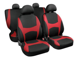 Capri, set fodere coordinate - Nero/Rosso