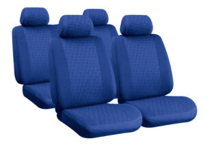 Glamur Basic-Fit, set fodere coordinate in jacquard - Blu