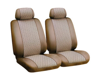 Glamur, coppia coprisedili anteriori in jacquard, universali - Beige