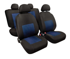 Sport, set fodere coordinate in jacquard - Blu/Nero