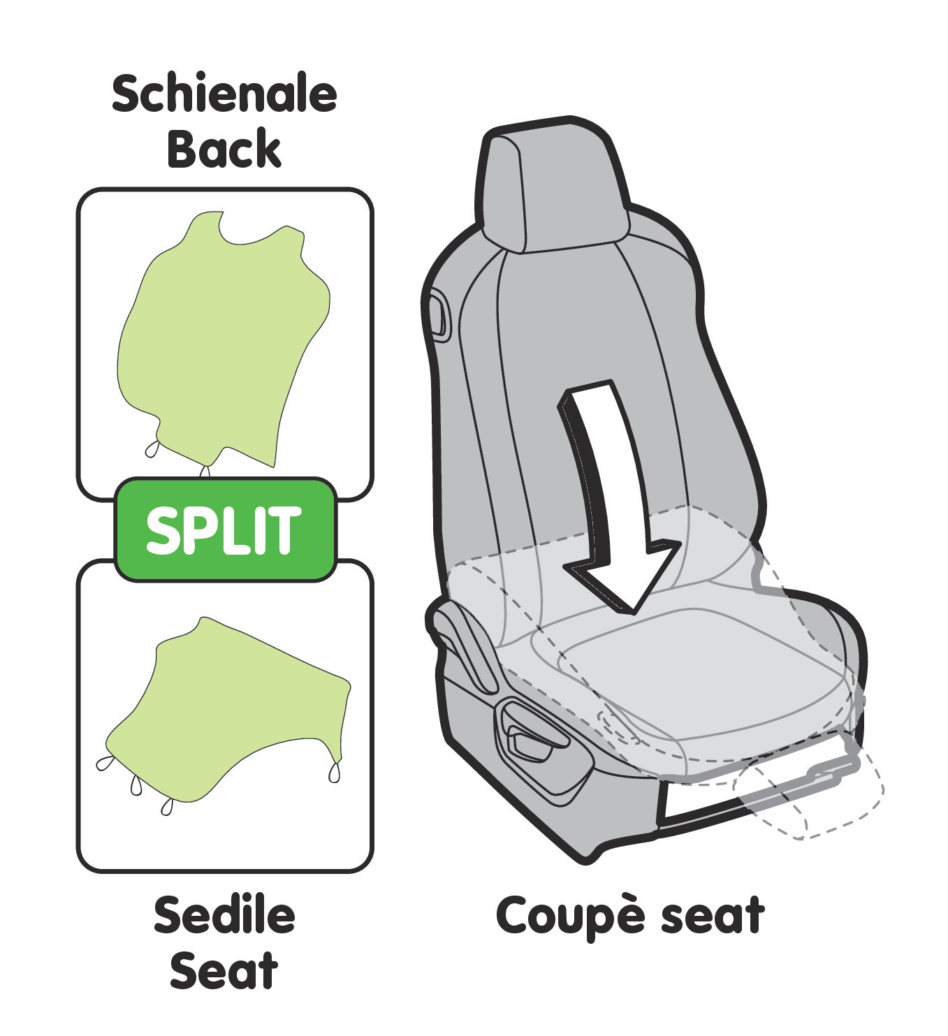 T-Shirt coupè, coprisedile elasticizzato - Blu - immagine 3