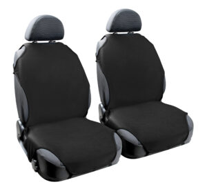 T-Shirt, coppia coprisedili elasticizzati - Nero