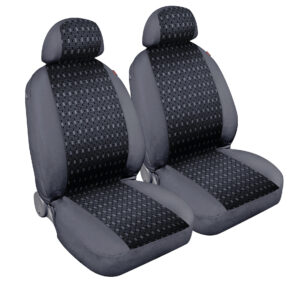 Square, coppia coprisedili anteriori in jacquard - Antracite