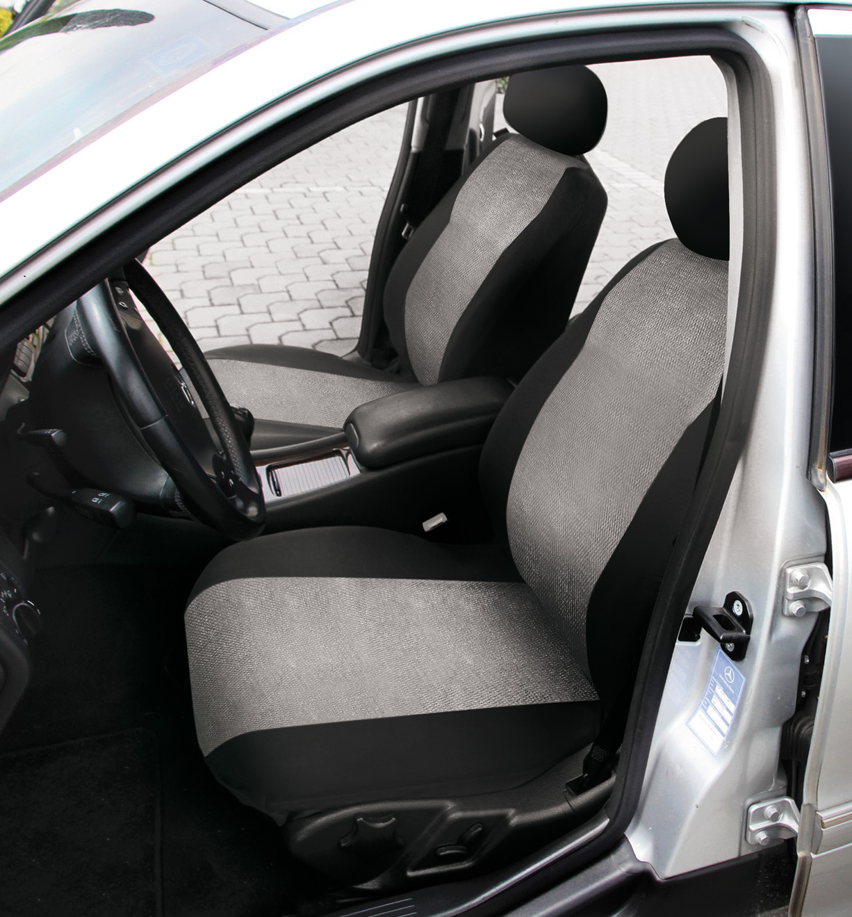 Sprint, coppia coprisedili anteriori in poliestere - Grigio 4 Sprint, coppia coprisedili anteriori in poliestere - Grigio - immagine 4