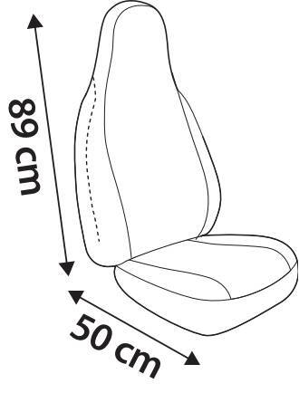 Duka High-Back, coppia coprisedili anteriori in tessuto jacquard e poliestere elasticizzati - Nero - immagine 4