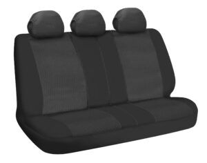 Duka Rear-Fit, coprisedile posteriore in tessuto jacquard e poliestere elasticizzati - Nero