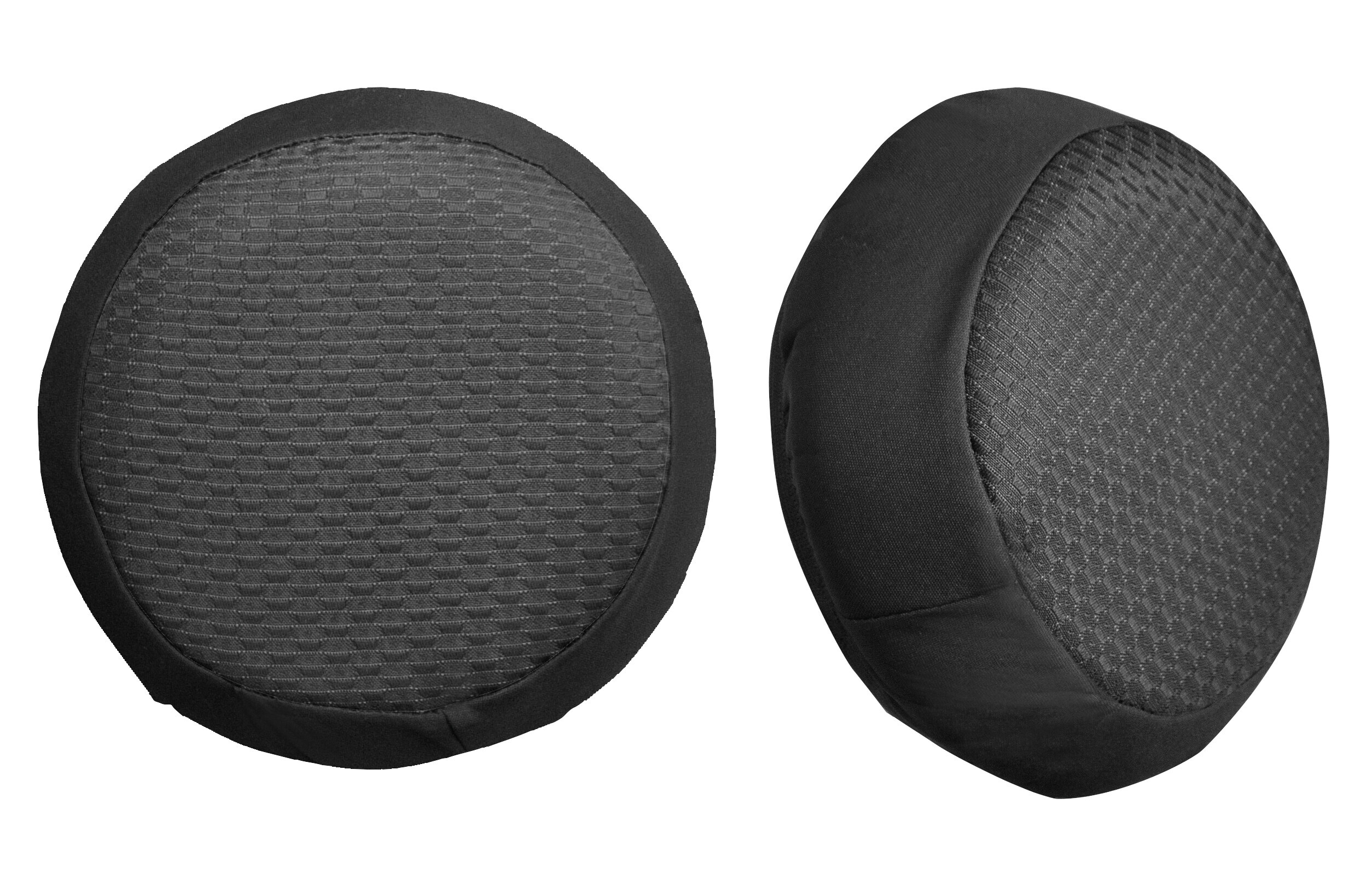 Duka Round-Fit x2, copri poggiatesta speciali - Nero
