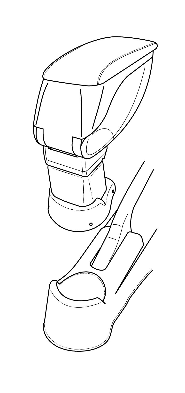 Attacco bracciolo - compatibile per Kia Picanto (04/04>02/08) 1 Attacco bracciolo - compatibile per Kia Picanto (04/04>02/08)
