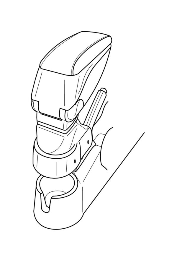 Attacco bracciolo - compatibile per  Kia Picanto (03/08>04/11)