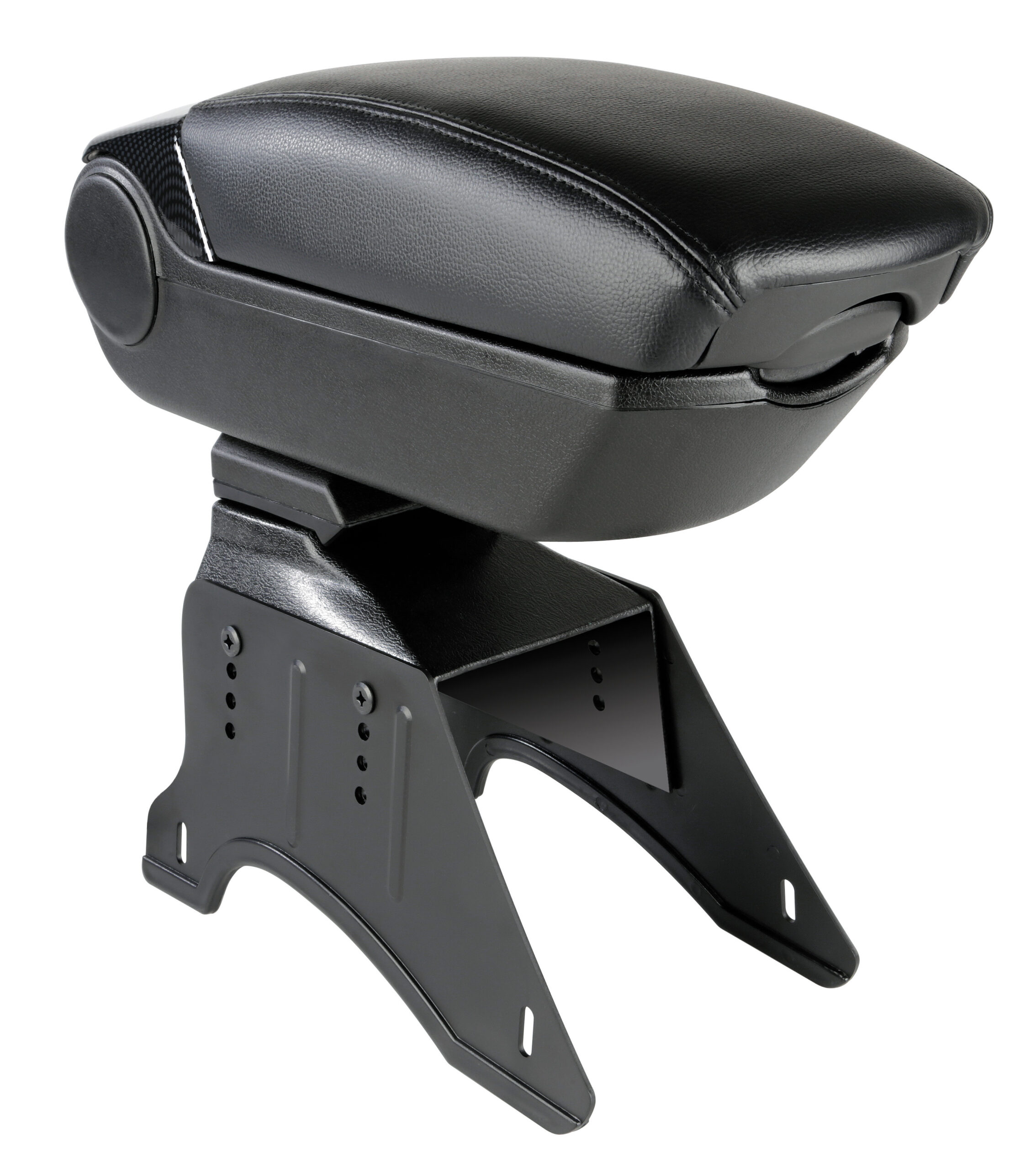 Premium, bracciolo 3 funzioni con doppio sistema di fissaggio e connessione USB, 12V - Carbon-Look