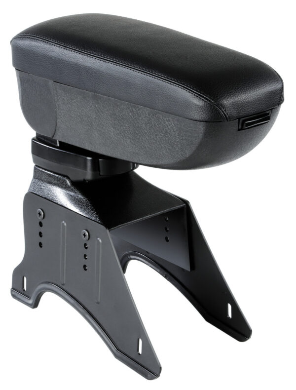 Compact, bracciolo 3 funzioni con doppio sistema di fissaggio - Nero