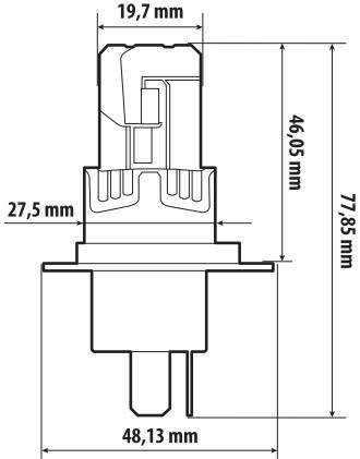 12V Halo Led Alien Series Quick-Fit - (H4) - 25W - P43t - 1 pz - Scatola - immagine 4