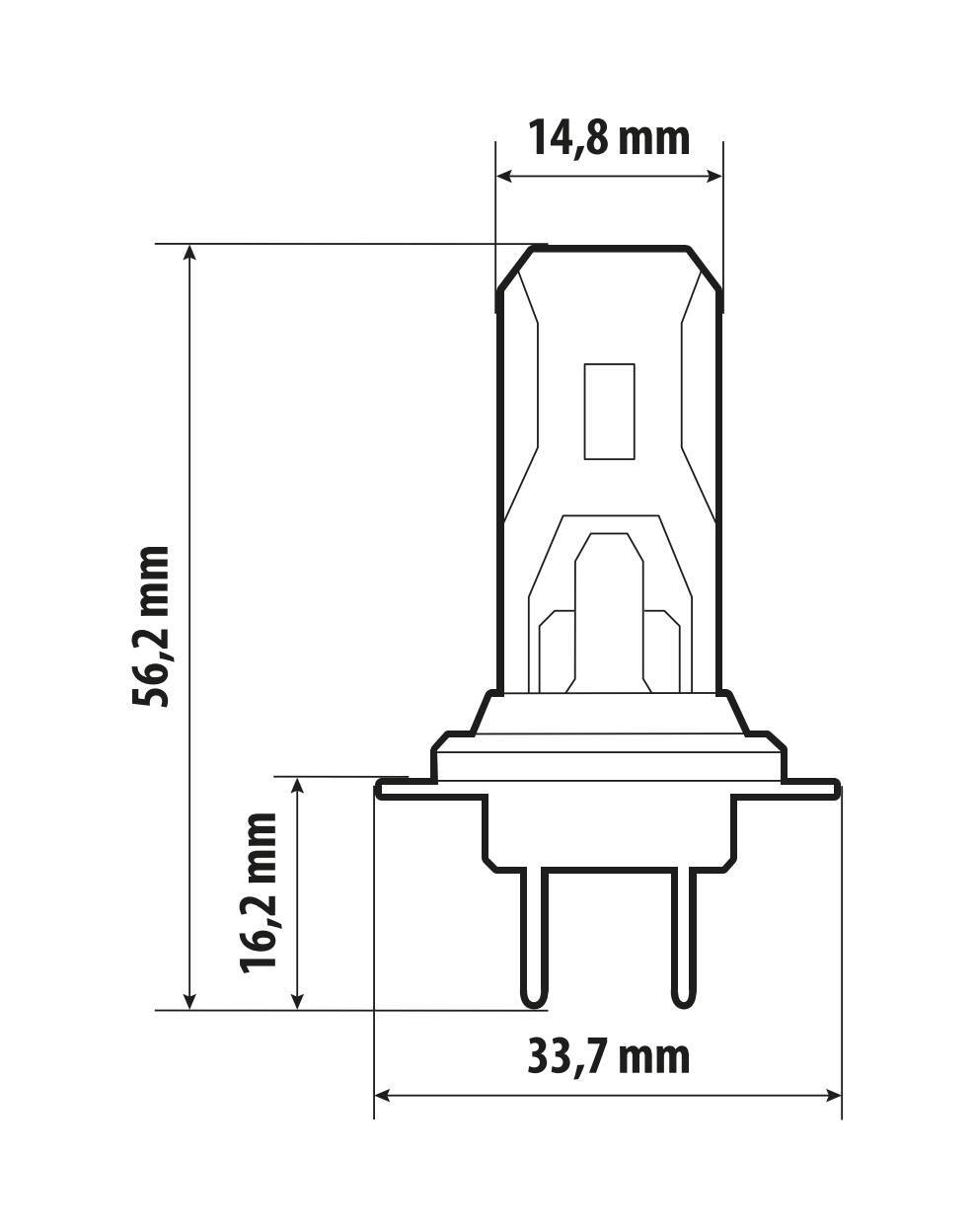 12V Halo Led Cyber Series Quick-Fit - (H7) - 22W - PX26d - 2 pz - Scatola - immagine 3