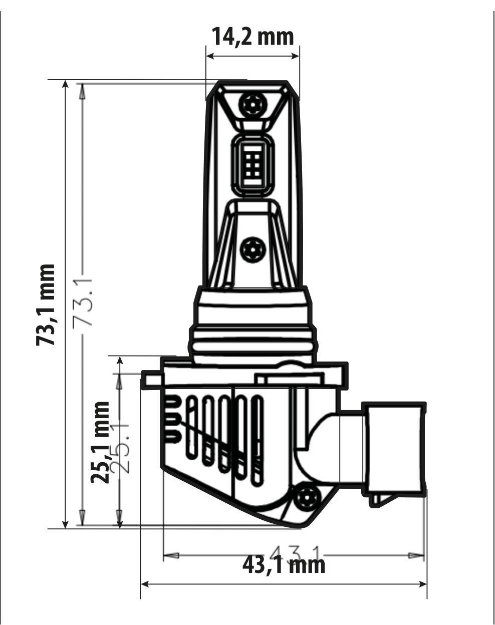 12V Halo Led Cyber Series Quick-Fit - (HB3-HB4) - 36W - P20d/P22d - 1 pz - Scatola - immagine 5